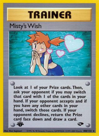 Misty's Wish 108/132/132 - Rare - 1st Edition