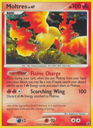 Moltres 010/100 - Holo Rare - Holofoil
