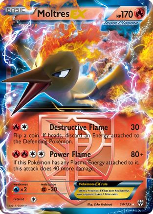Moltres EX (Team Plasma) 014/135/135 - Ultra Rare - Holofoil