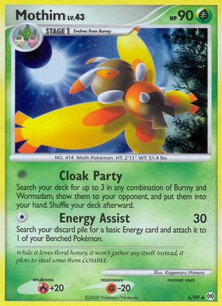 Mothim 006/99 - Holo Rare - Holofoil