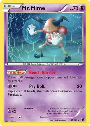 Mr. Mime 047/116/116 - Rare
