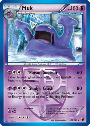 Muk (Team Plasma) 046/116/116 - Rare