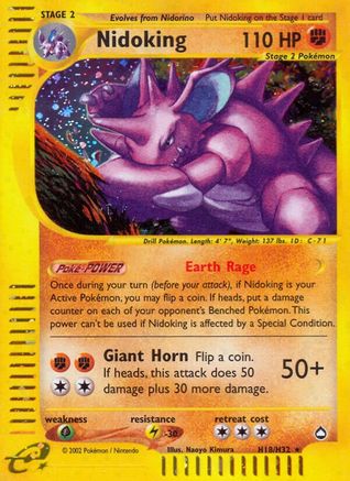 Nidoking (H18) H18/147 - Holo Rare - Holofoil