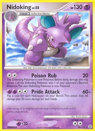 Nidoking 034/132 - Rare