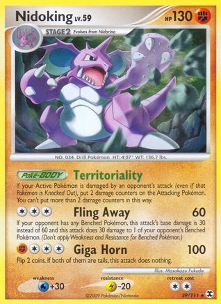 Nidoking 029/111 - Rare
