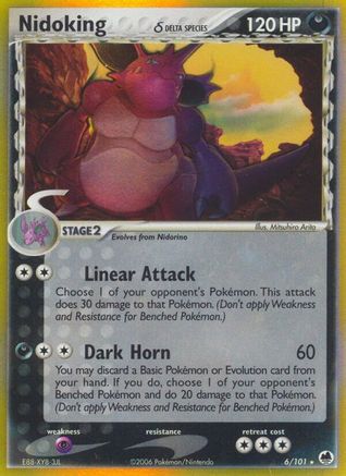 Nidoking (Delta Species) 006/101/101 - Holo Rare - Holofoil