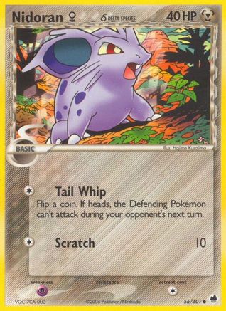 Nidoran F (Delta Species) 056/101/101 - Common - Reverse Holofoil