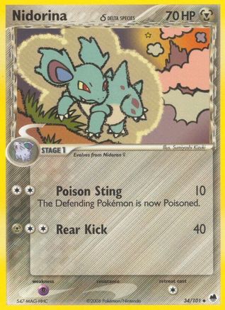 Nidorina (Delta Species) 034/101/101 - Uncommon - Reverse Holofoil