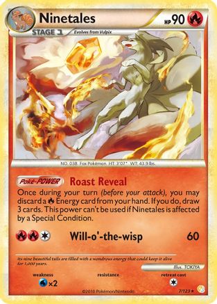 Ninetales 007/123 - Holo Rare - Holofoil