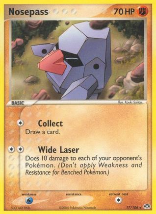 Nosepass 017/106 - Rare - Reverse Holofoil