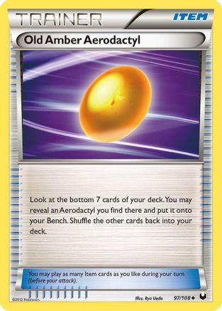 Old Amber Aerodactyl 097/108 - Uncommon