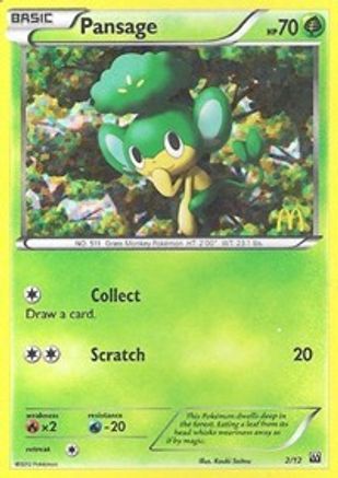 Pansage 002/12/12 - Promo - Holofoil