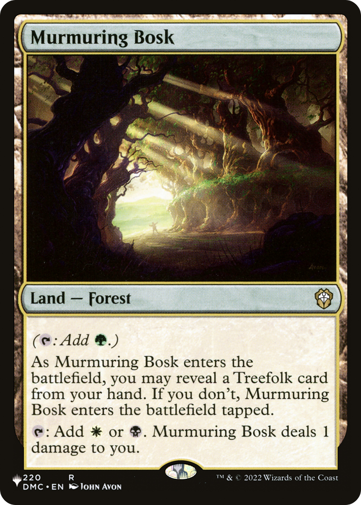 Murmuring Bosk (DMC) (LIST-220) - The List Reprints