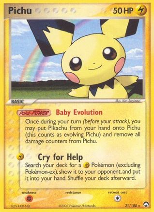 Pichu 021/108/108 - Rare