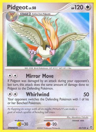 Pidgeot 035/132 - Rare