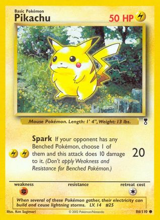 Pikachu 086/110/110 - Common