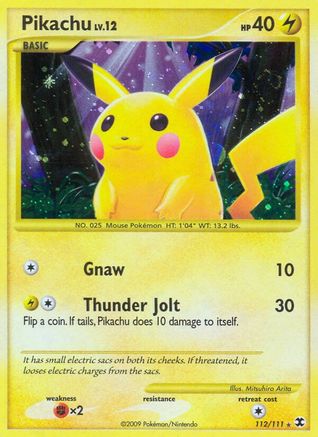 Pikachu 112/111 - Secret Rare - Holofoil