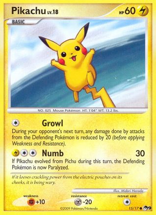 Pikachu 015/017/17 - Common