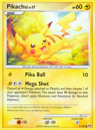 Pikachu 071/99/99 - Common