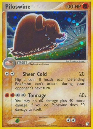 Piloswine 013/109 - Holo Rare - Holofoil