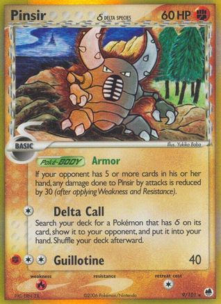 Pinsir (Delta Species) 009/101/101 - Holo Rare - Holofoil