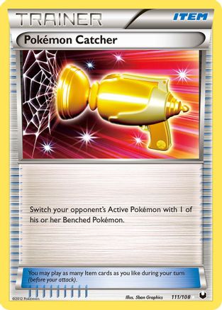 Pokemon Catcher (Gold) 111/108 - Secret Rare - Holofoil