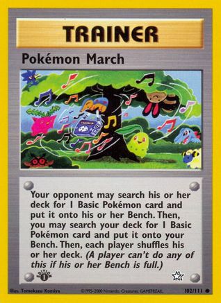 Pokemon March 102/111/111 - Common - 1st Edition