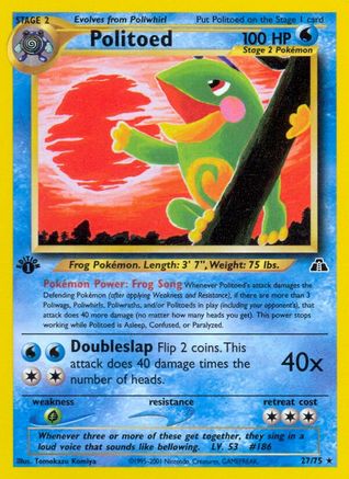 Politoed (27) 027/75/75 - Rare - Unlimited