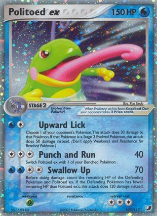 Politoed ex 107/115 - Ultra Rare - Holofoil