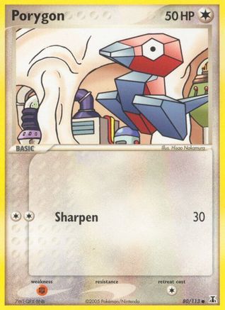Porygon 080/113/113 - Common - Reverse Holofoil