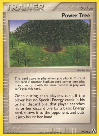 Power Tree 076/92 - Uncommon - Reverse Holofoil