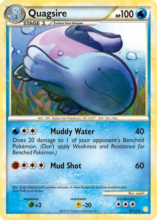 Quagsire 009/123 - Holo Rare - Holofoil