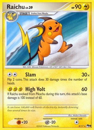 Raichu 003/017/17 - Rare