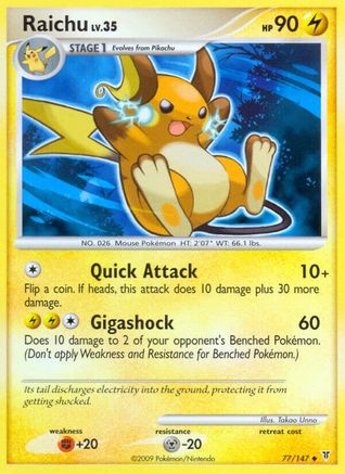 Raichu 077/147 - Uncommon