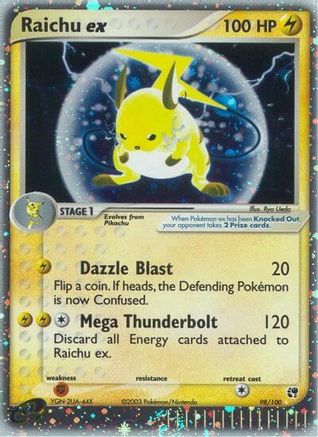 Raichu ex 098/100 - Ultra Rare - Holofoil
