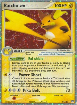 Raichu ex 097/106 - Ultra Rare - Holofoil