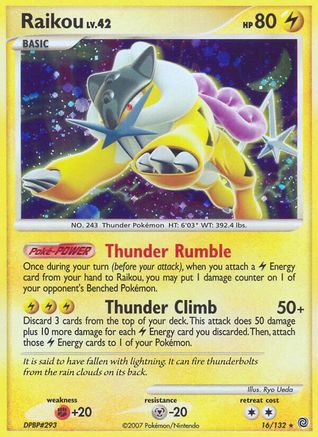 Raikou 016/132/132 - Holo Rare - Holofoil