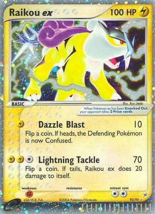 Raikou ex 092/95 - Ultra Rare - Holofoil