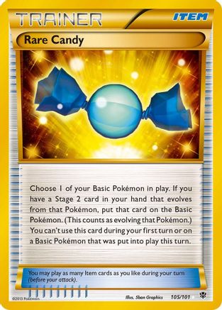 Rare Candy (105 Secret Rare) 105/101 - Secret Rare - Holofoil