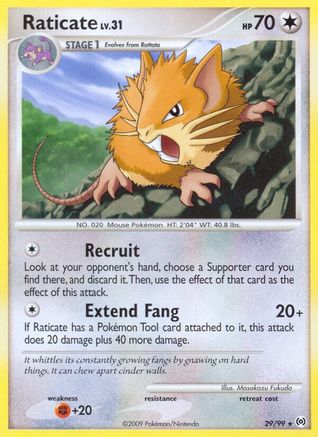 Raticate 029/99 - Rare