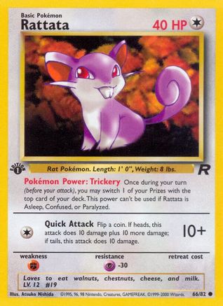 Rattata 066/82/82 - Common - 1st Edition