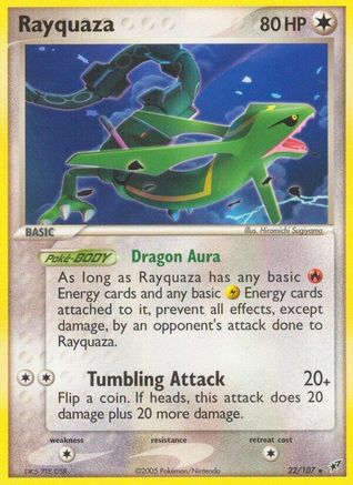 Rayquaza 022/107/107 - Rare - Reverse Holofoil