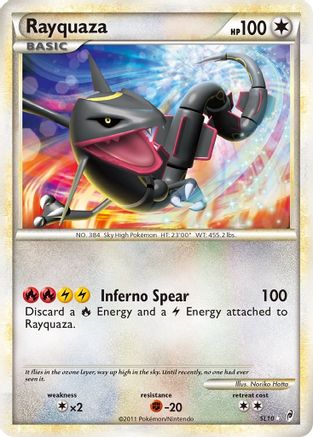 Rayquaza (Shiny) SL10/95 - Shiny Holo Rare - Holofoil