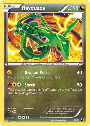 Rayquaza 011/20/20 - Holo Rare - Holofoil