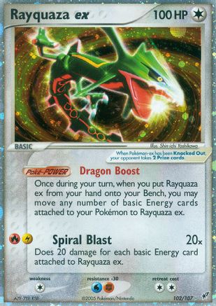 Rayquaza ex 102/107 - Ultra Rare - Holofoil