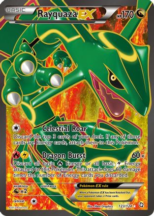 Rayquaza EX (123 Full Art) 123/124 - Ultra Rare - Holofoil