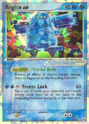 Regice ex 097/101 - Ultra Rare - Holofoil