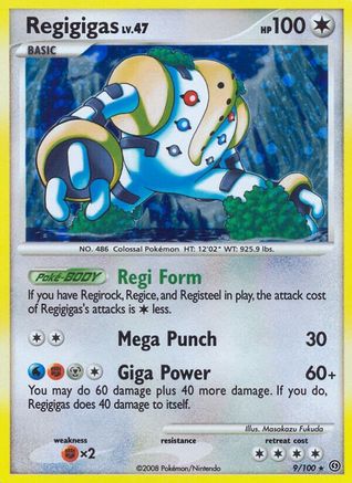 Regigigas 009/100 - Holo Rare - Holofoil