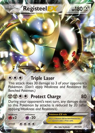 Registeel EX 081/124 - Ultra Rare - Holofoil
