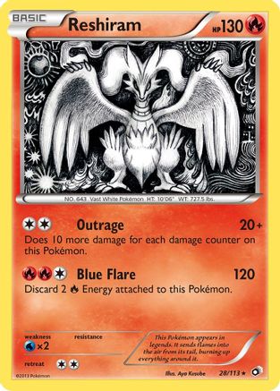 Reshiram 028/113/113 - Holo Rare - Holofoil